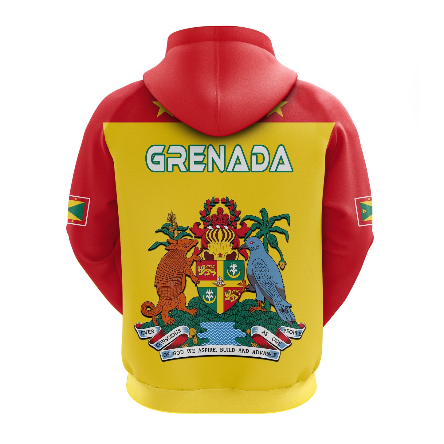 Grenada Hoodie Power Grenada Mix Coat of Arms