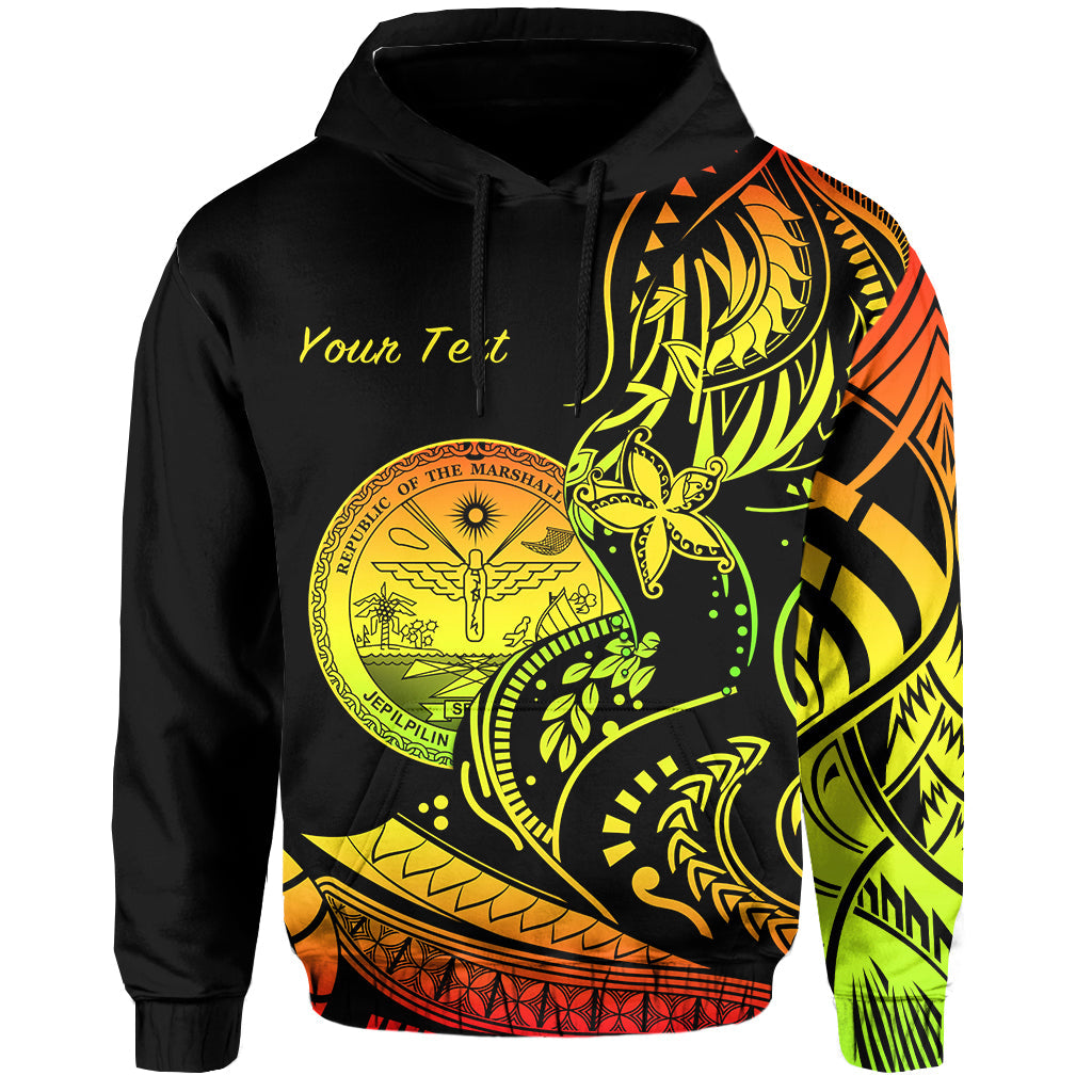 ( Personalised) Marshall Islands Hoodie Proud Seal Star Version Reggae