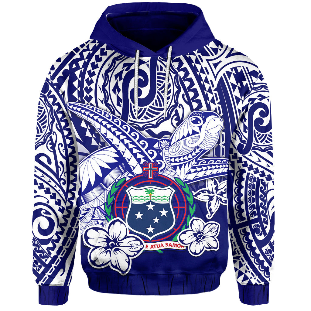 Samoa Polynesian Hoodie Samoan Loved Turtles