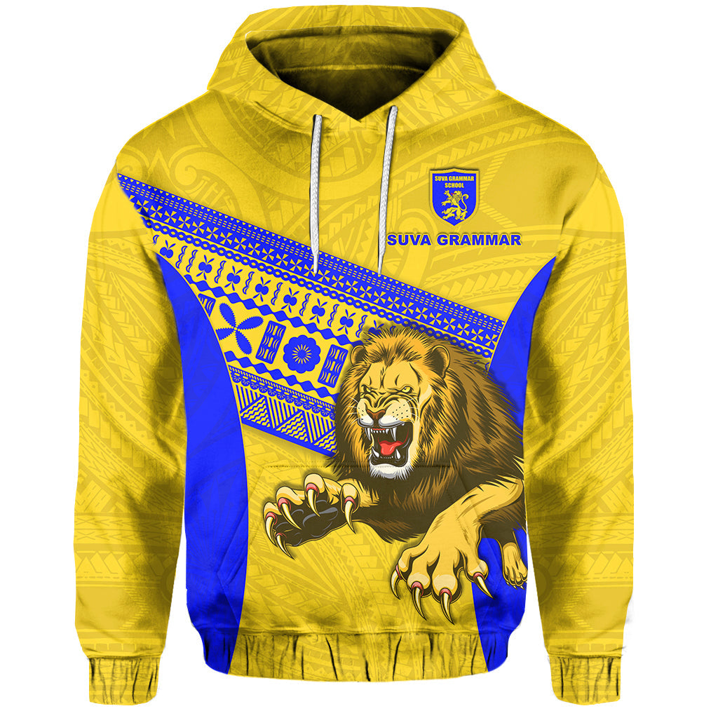 ( Personalised) Suva Grammar Fashion Hoodie Fiji School Version Lion Gold