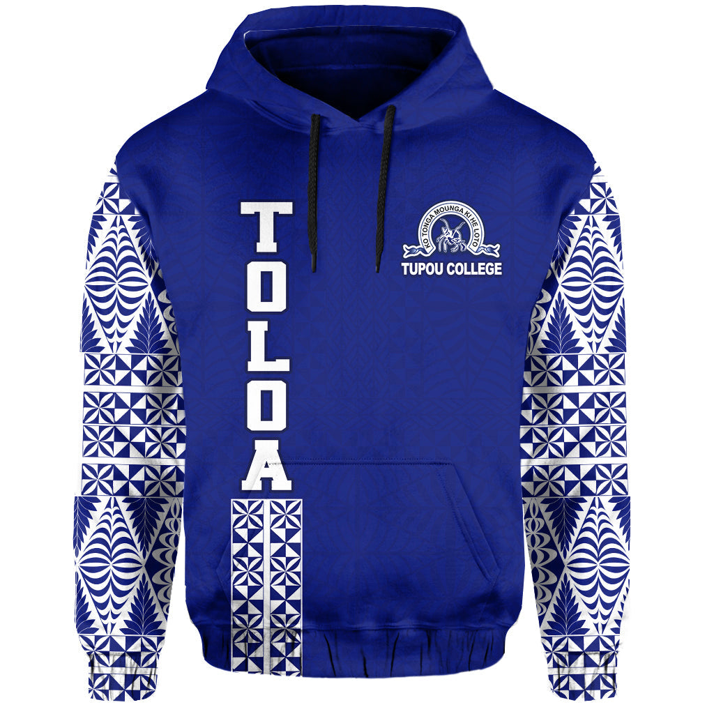 TOLOA Hoodie Tupou College Tonga Pattern