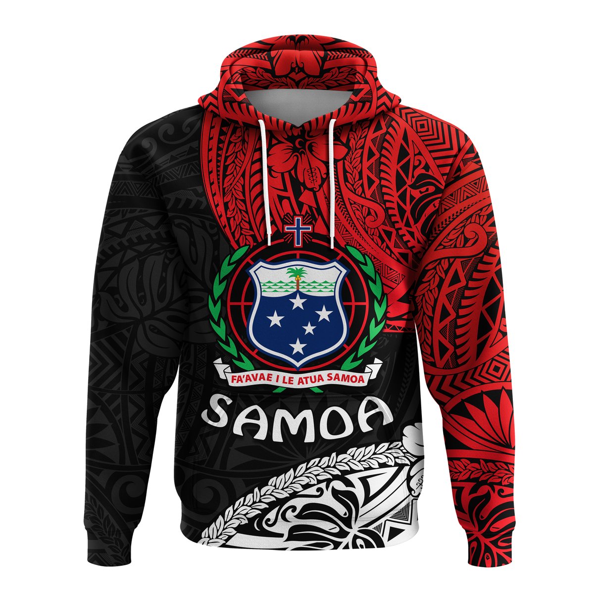 Samoa Hoodie Beloved Samoan Mix Polynesian Pattern