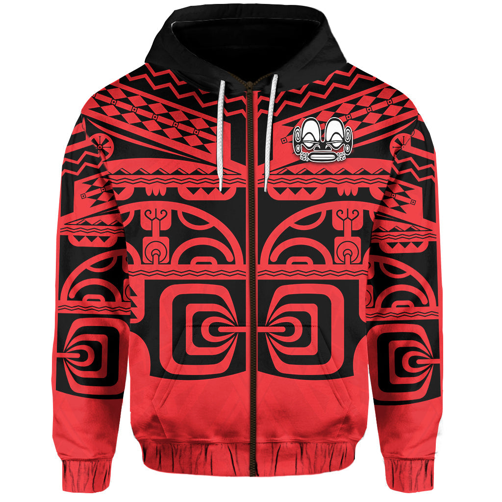 Marquesas Islands Zip Hoodie Marquesas Tattoo
