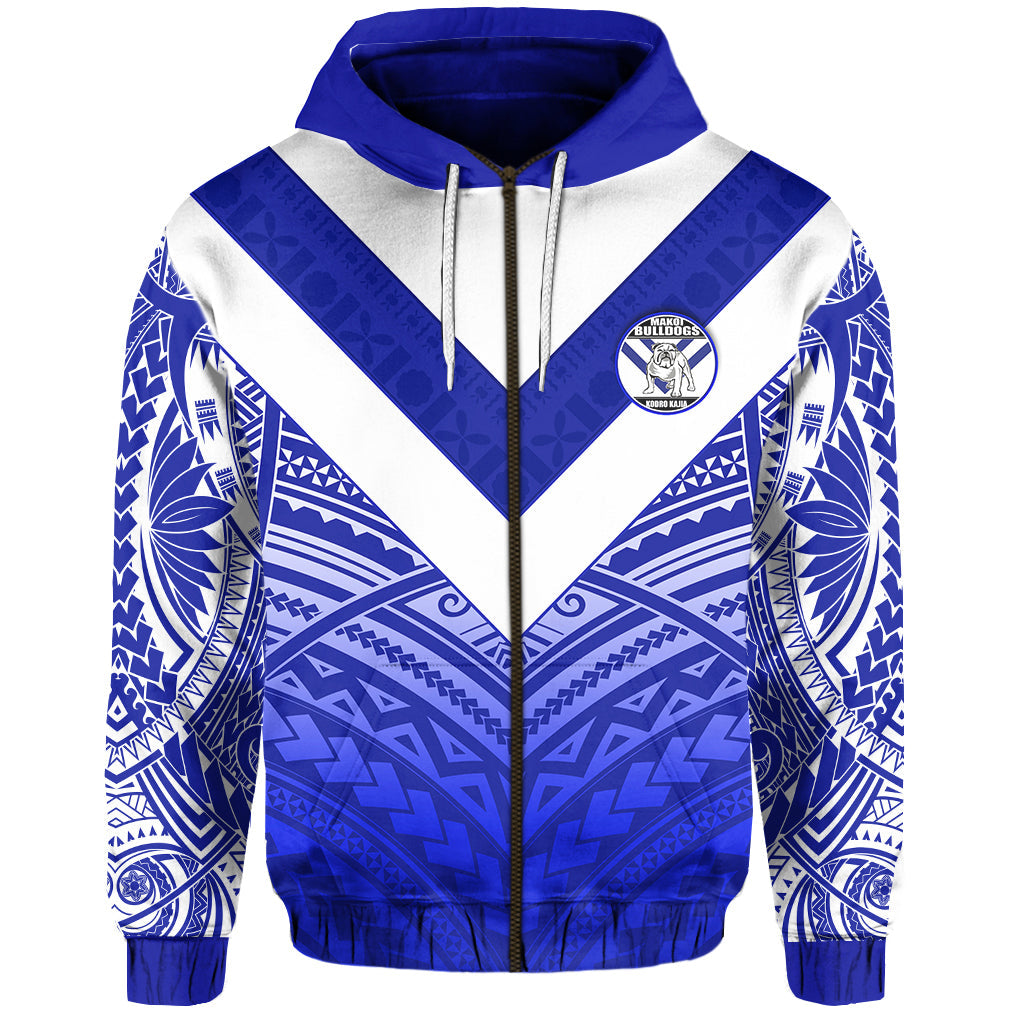 Makoi Bulldogs Zip Hoodie Forever Fiji Rugby Version Fresh 03