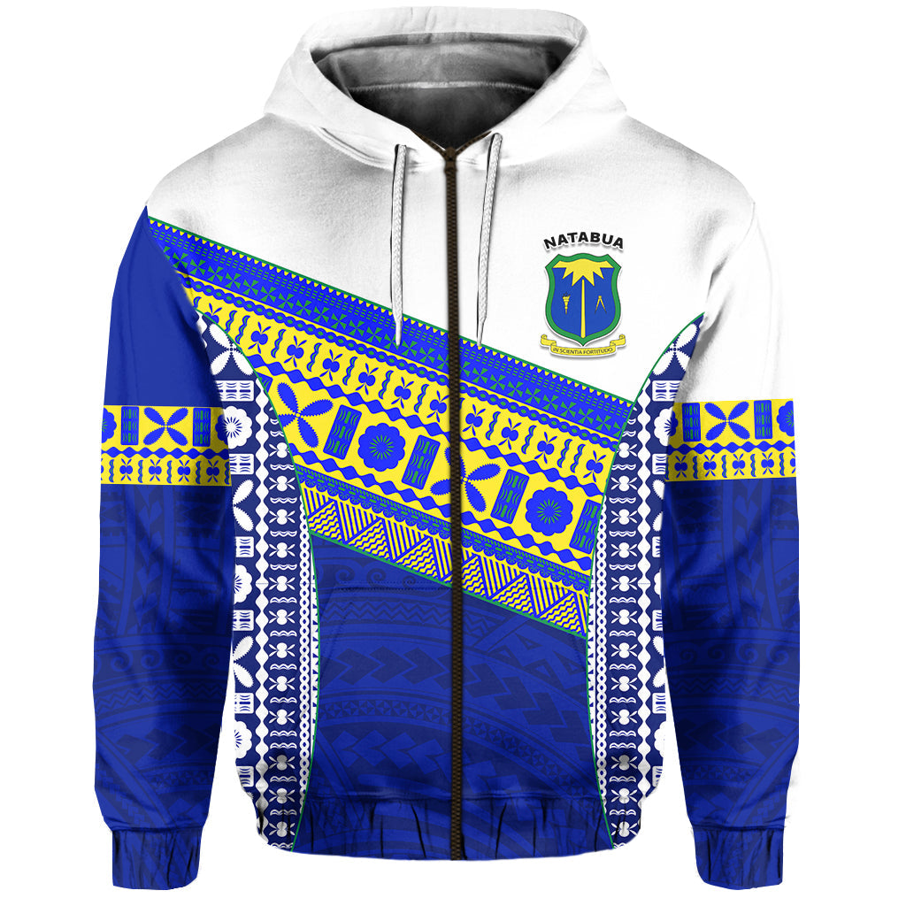 Natabua High School Fiji Zip Hoodie NHS Polynesian