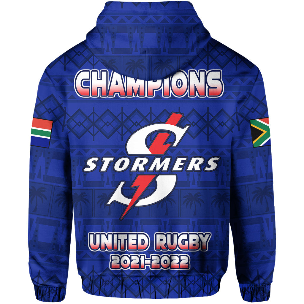 Stormers South Africa Rugby Hoodie We Are The Champions URC African Pattern