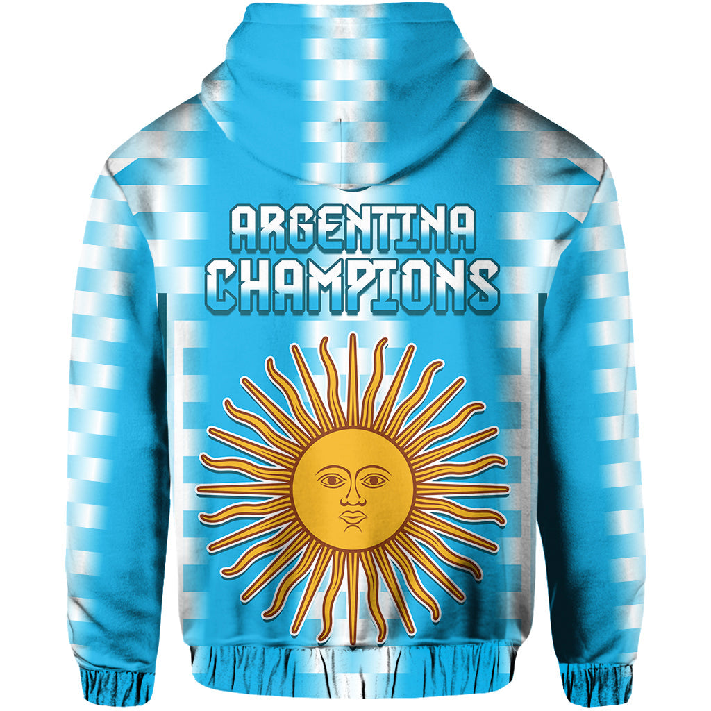 Argentina Football Champions Hoodie La Albiceleste GOAT