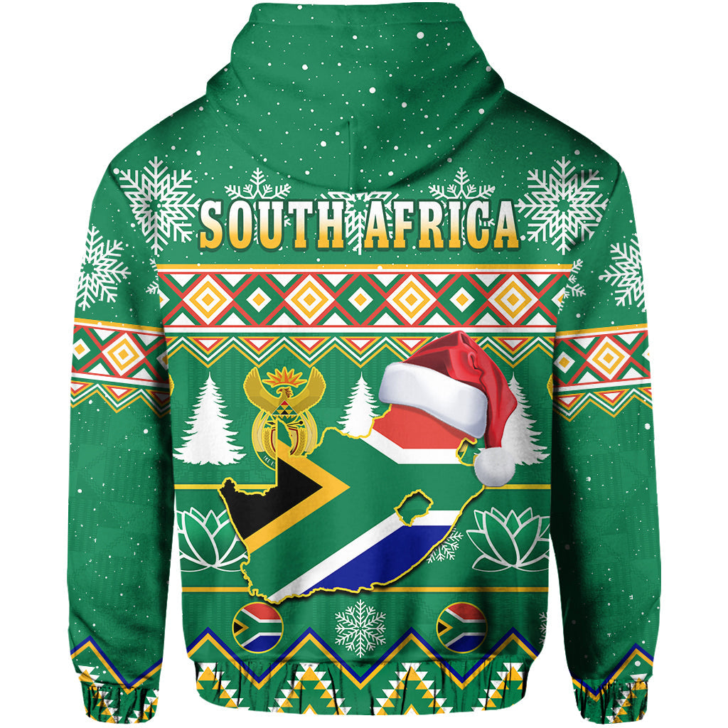 South Africa Christmas Hoodie King Protea Geseende Kersfees