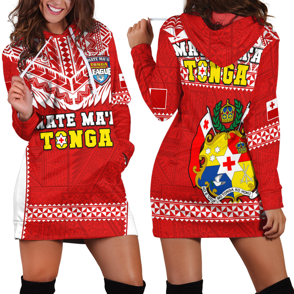 Tonga Rugby Hoodie Dress Mate Maa Tonga Pacific Ngatu White