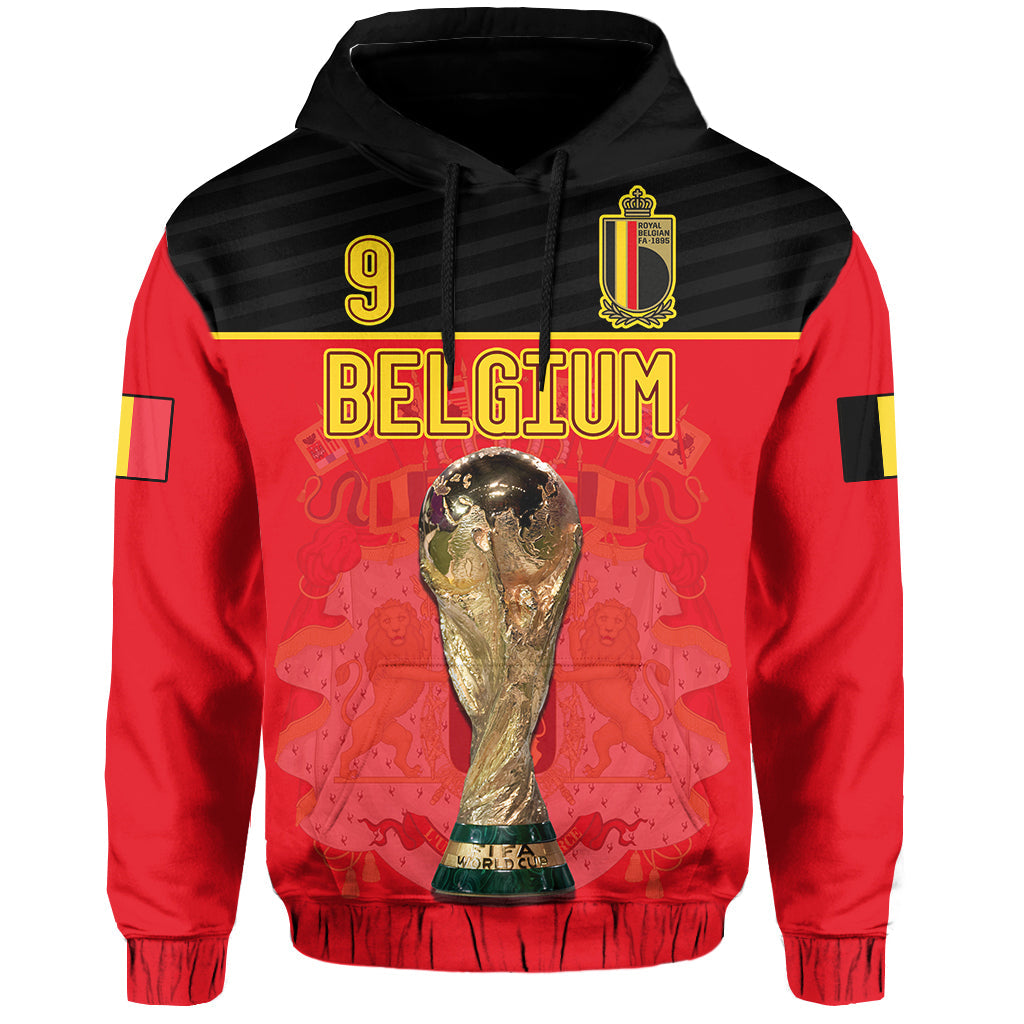 Custom Belgium Football 2022 Hoodie De Rode Duivels Sporty Style