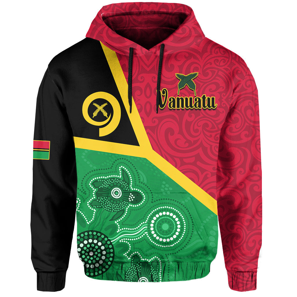 Vanuatu Hoodie Aboriginal Turtle Mix Sand Drawing
