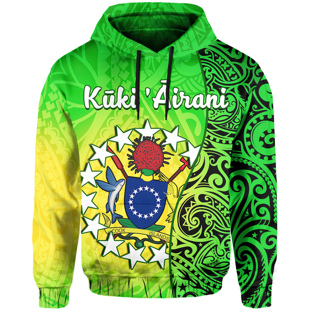 Cook Islands Hoodie Cook Islands Coat Of Arms Turtle Polynesian
