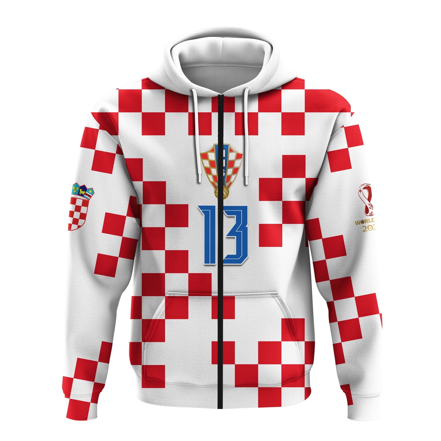 Custom Croatia Football Hoodie World Cup Champions 2022 Hrvatska