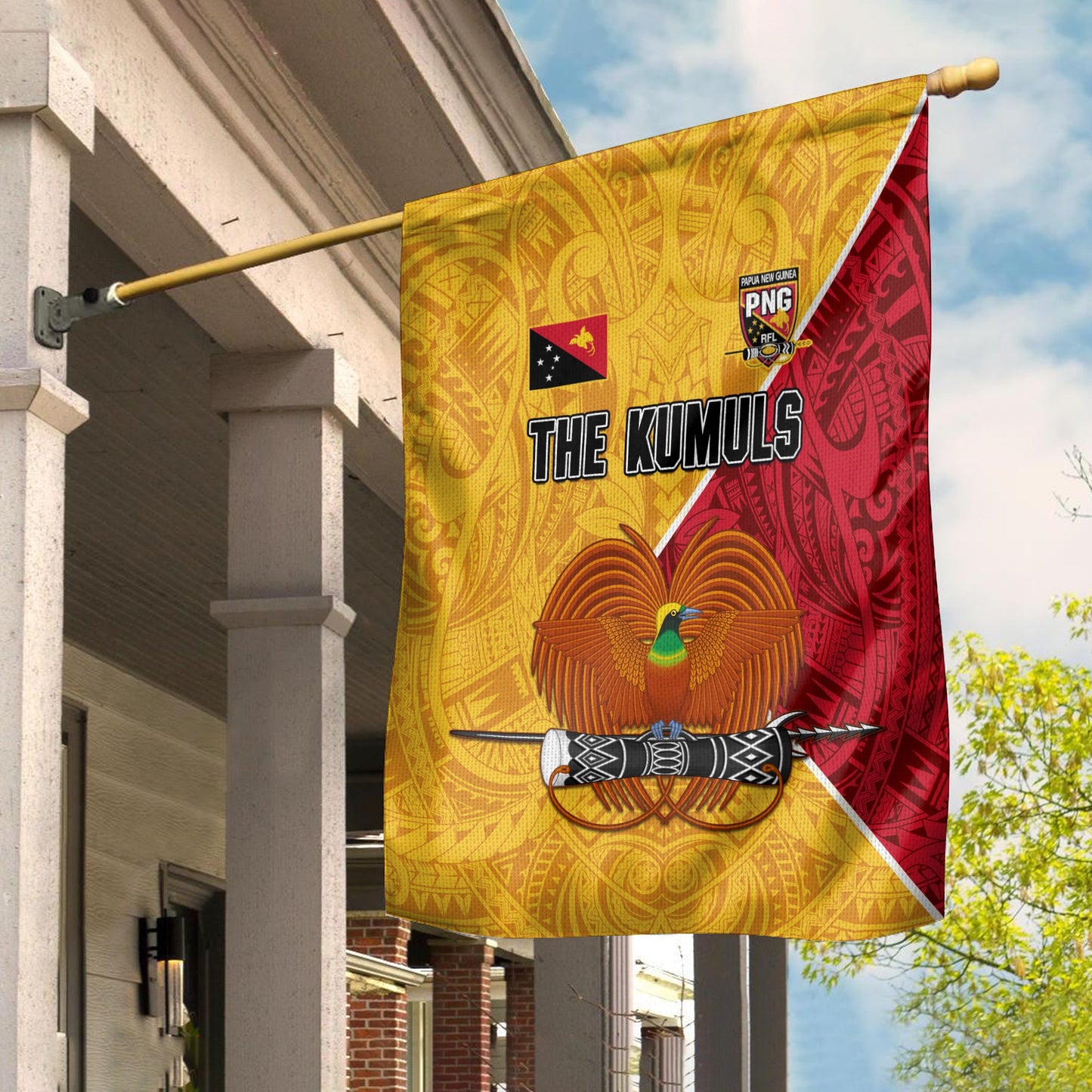 The Kumuls PNG Flag Papua New Guinea Polynesian Dynamic Style