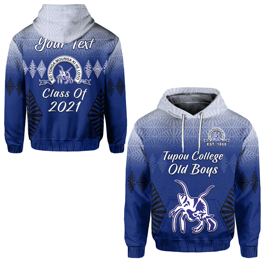 ( Personalised) Tupou College Hoodie Old Boys Tongan Tapa Class Year and Your Text