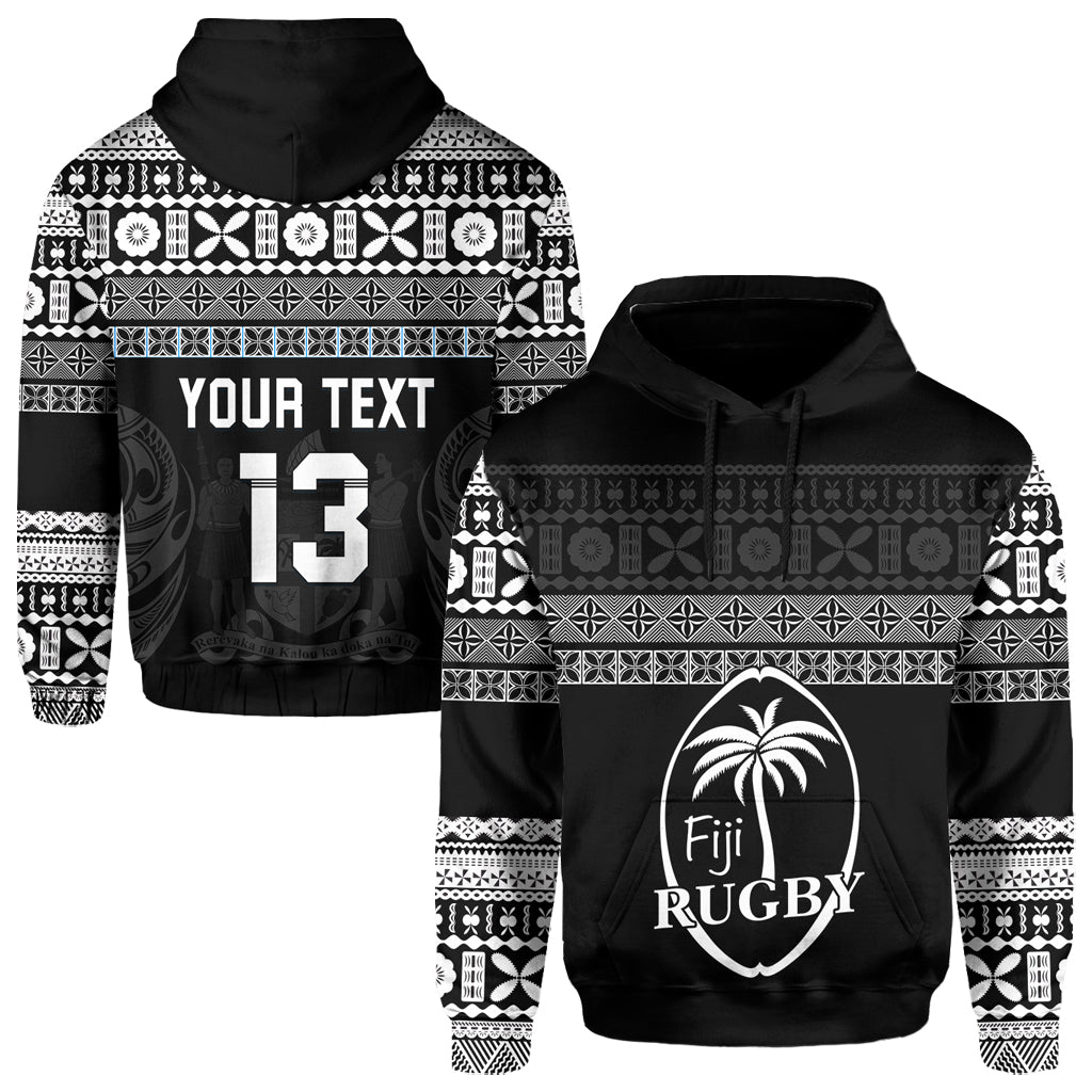 ( Text and Number) Fiji Rugby Hoodie Lifestyle 2022 Flying Fijians
