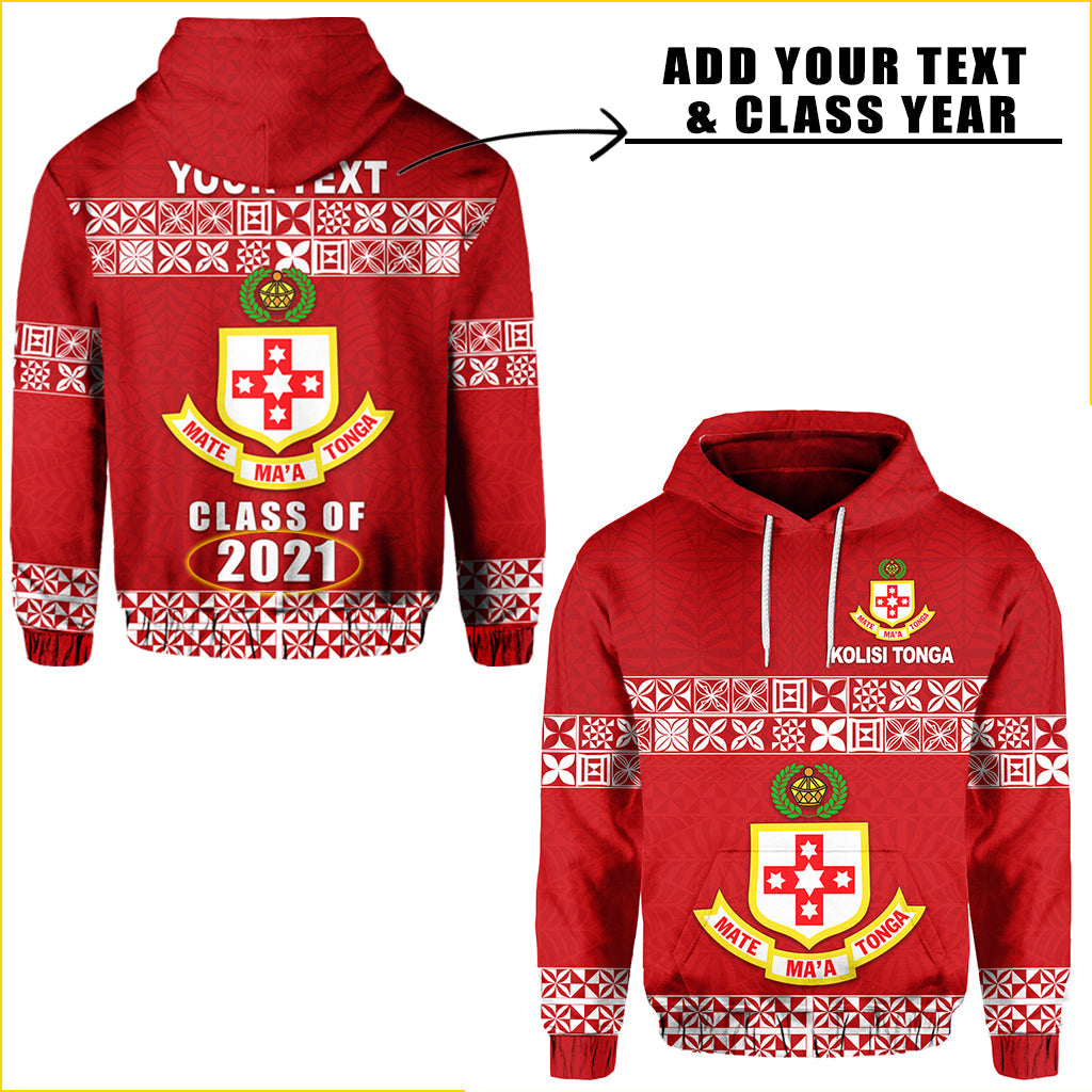 ( Personalised) Kolisi Tonga Hoodie Class Year and Your Text