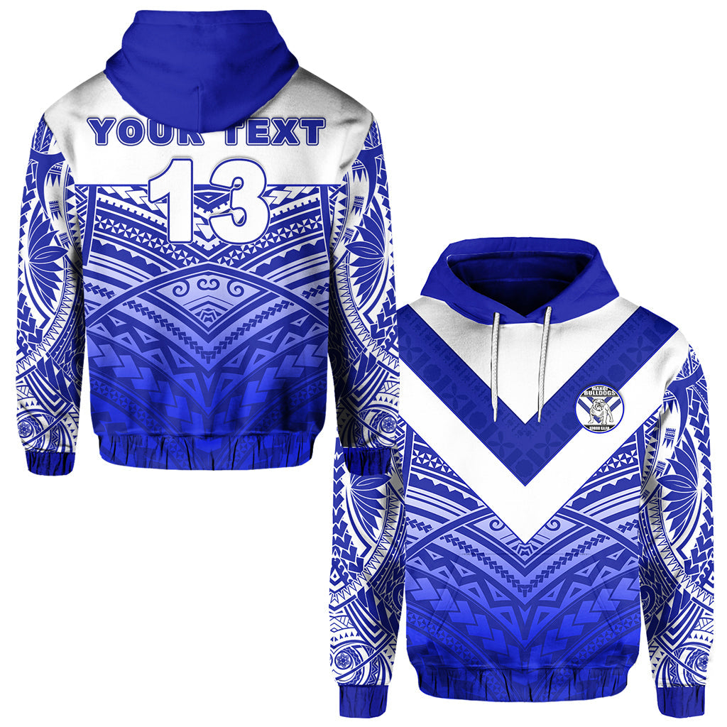 ( Personalised) Makoi Bulldogs Hoodie Forever Fiji Rugby Version Fresh 03 Text and Number