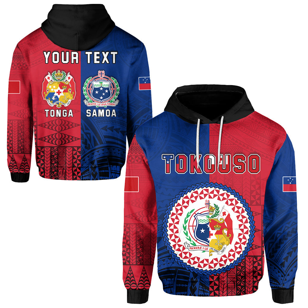 ( Personalised) TokoUso Hoodie Tonga and Samoa Together