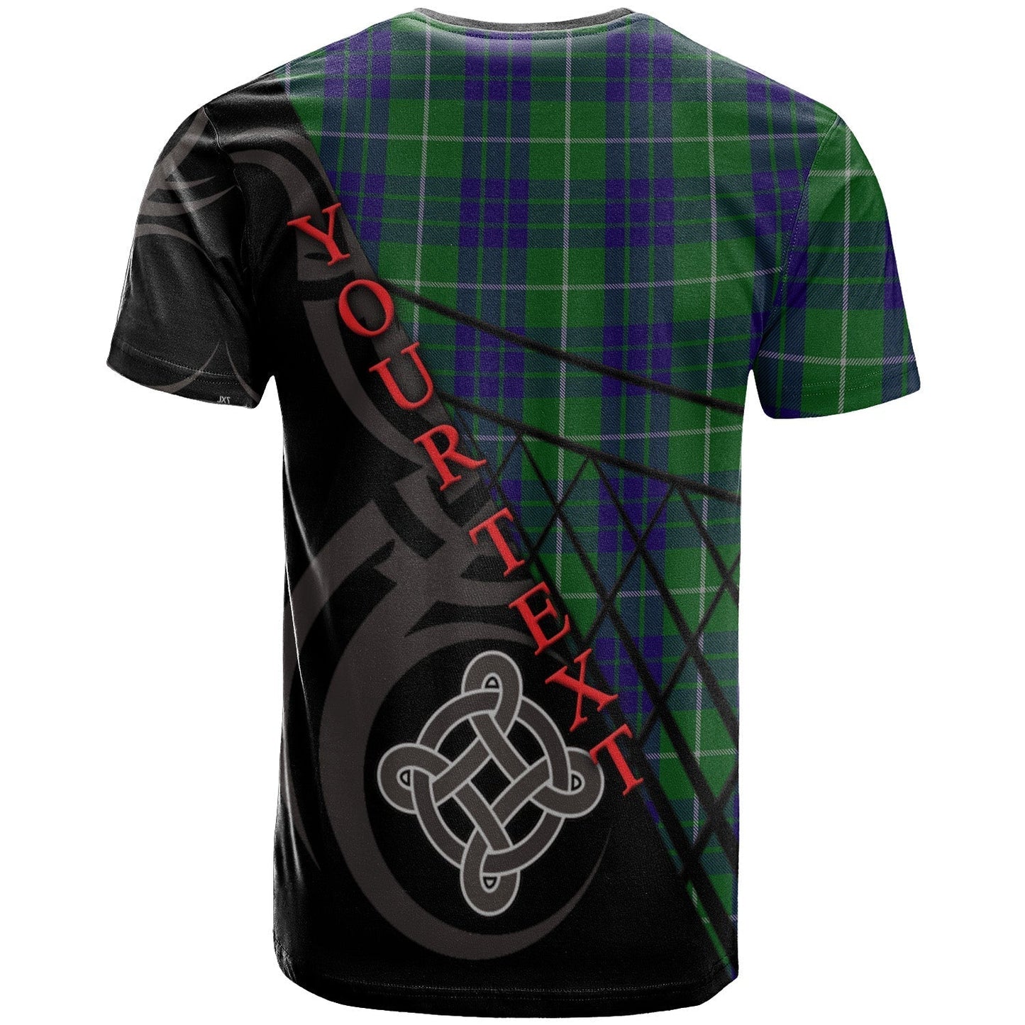 Printivon Hamilton Green Hunting T Shirt Pattern Celtic