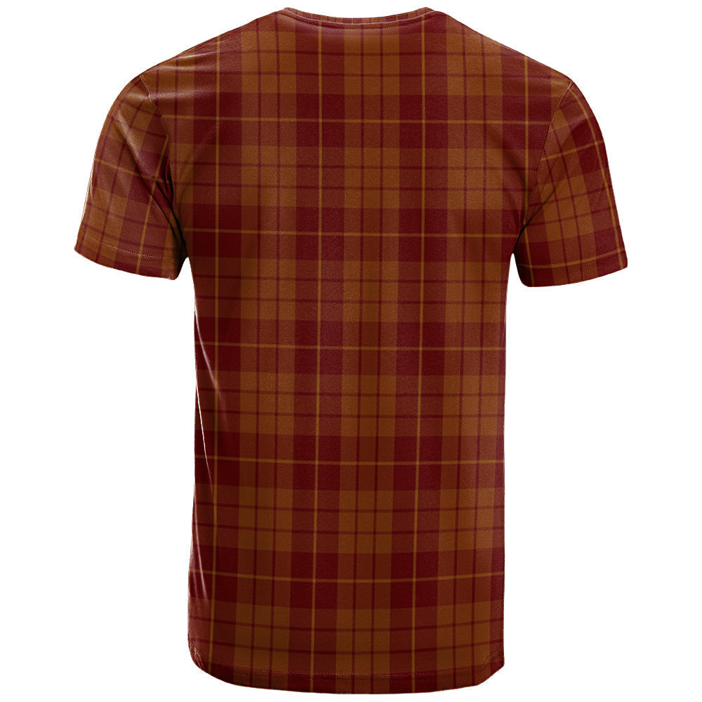 Printivon Hamilton Red Clan DNA In Me Tartan Crest T Shirt