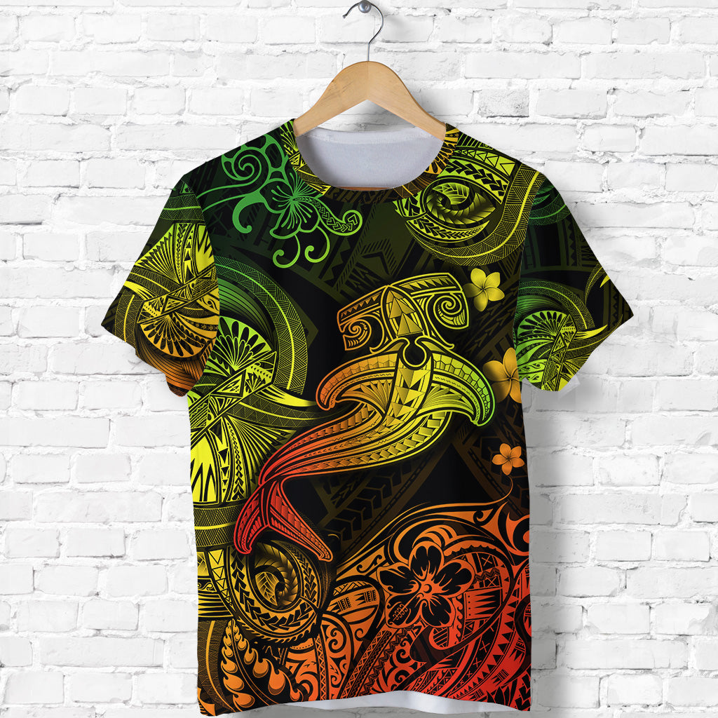 Hawaii Hammer Shark Polynesian T Shirt Unique Style Reggae