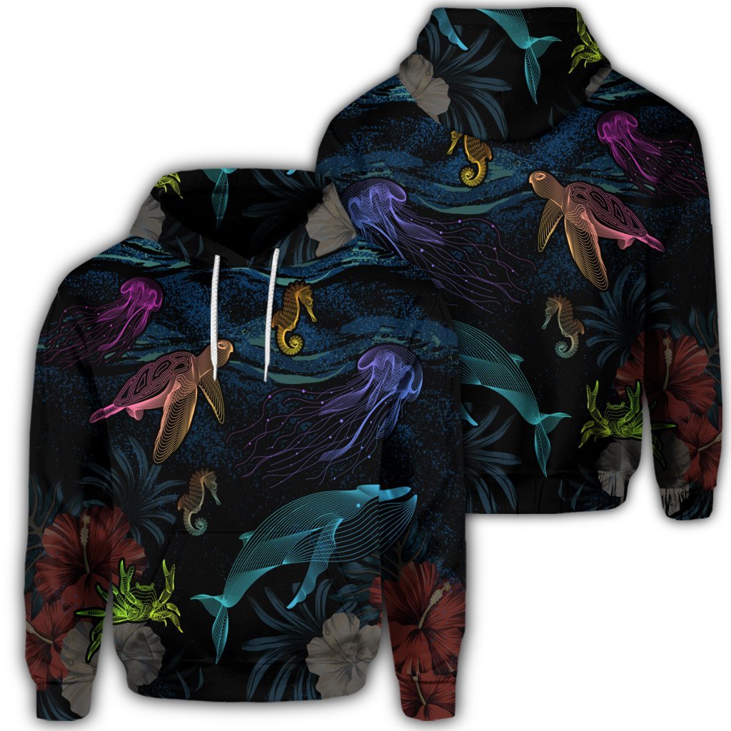 Hawaiian Marine Life Sea Hoodie