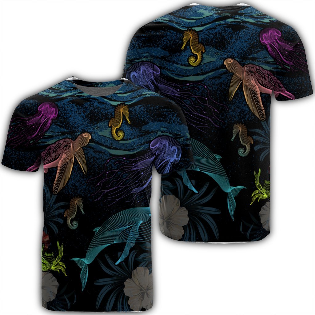 Hawaii Marine Life Sea T Shirt AH