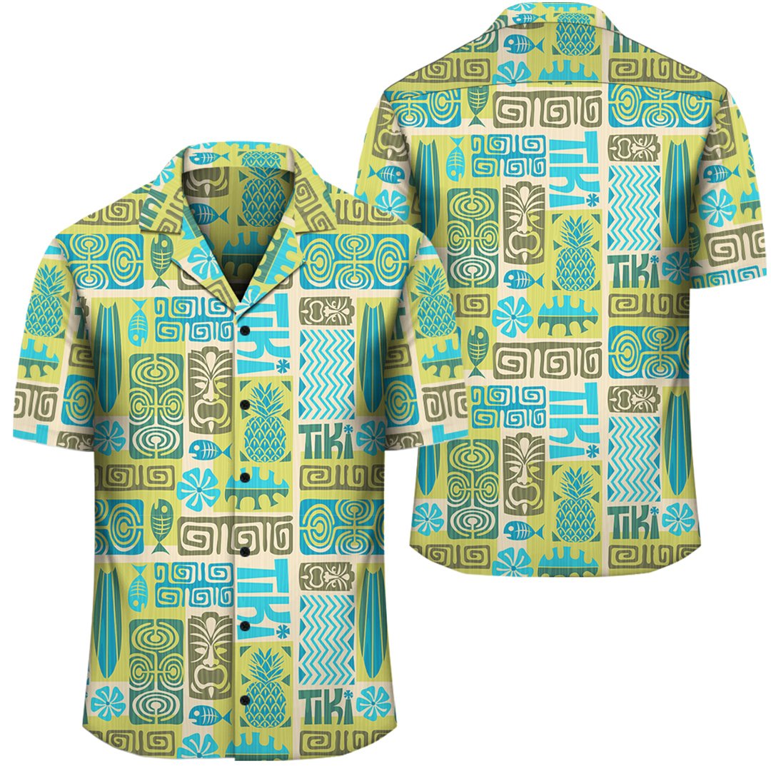Hawaii Seamless Exotic Tiki Pattern Hawaiian Shirt