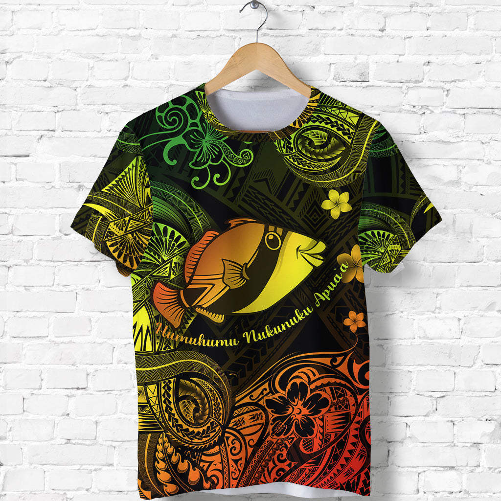 Hawaii State Fish: Humuhumu Nukunuku Apua'a Polynesian T Shirt Unique Style Reggae