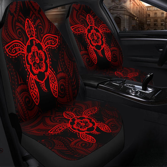 Hawaii Turtle Fixed Red Car Seat Covers AH