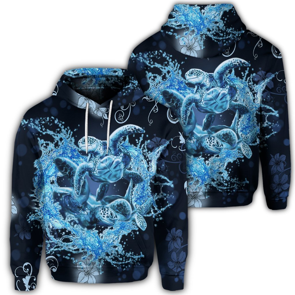 Hawaiian Turtle Sea Ohana Hoodie