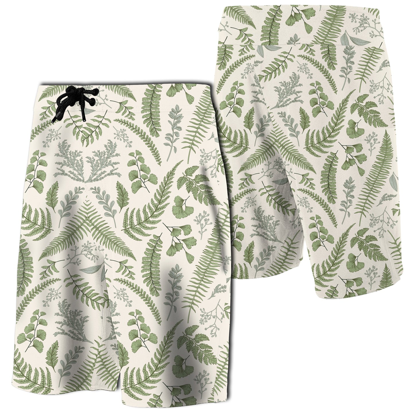 Hawaii Tropical Green Pattern Board Shorts