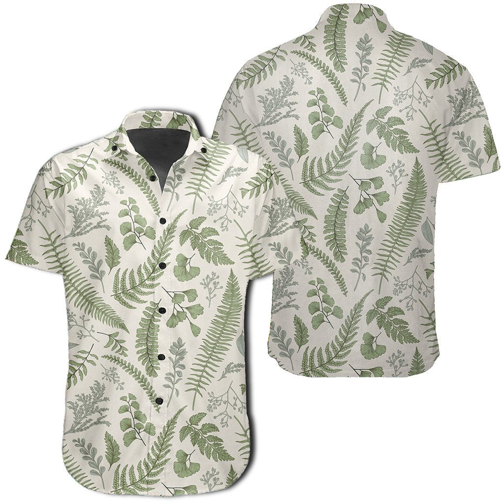 Hawaiian Shirt - Tropical Green Pattern Shirt
