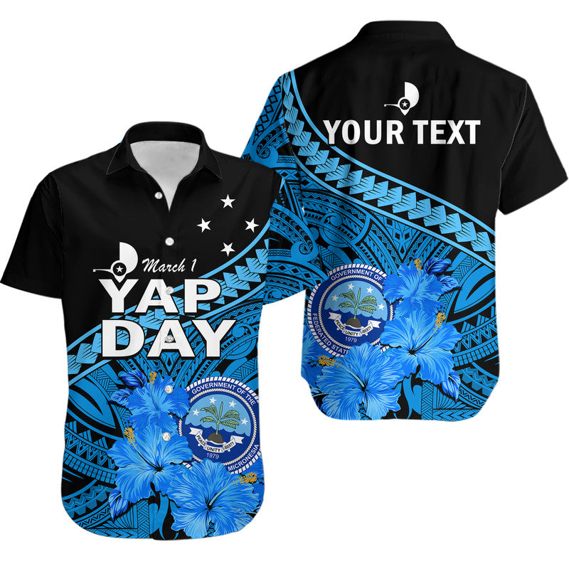 Custom Personalised Yap State Day Hawaiian Shirt Yap Flag and FSM Seal