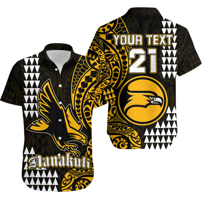 Custom Personalised Hawaii Nanakuli High School Hawaiian Shirt Tribal Kakau