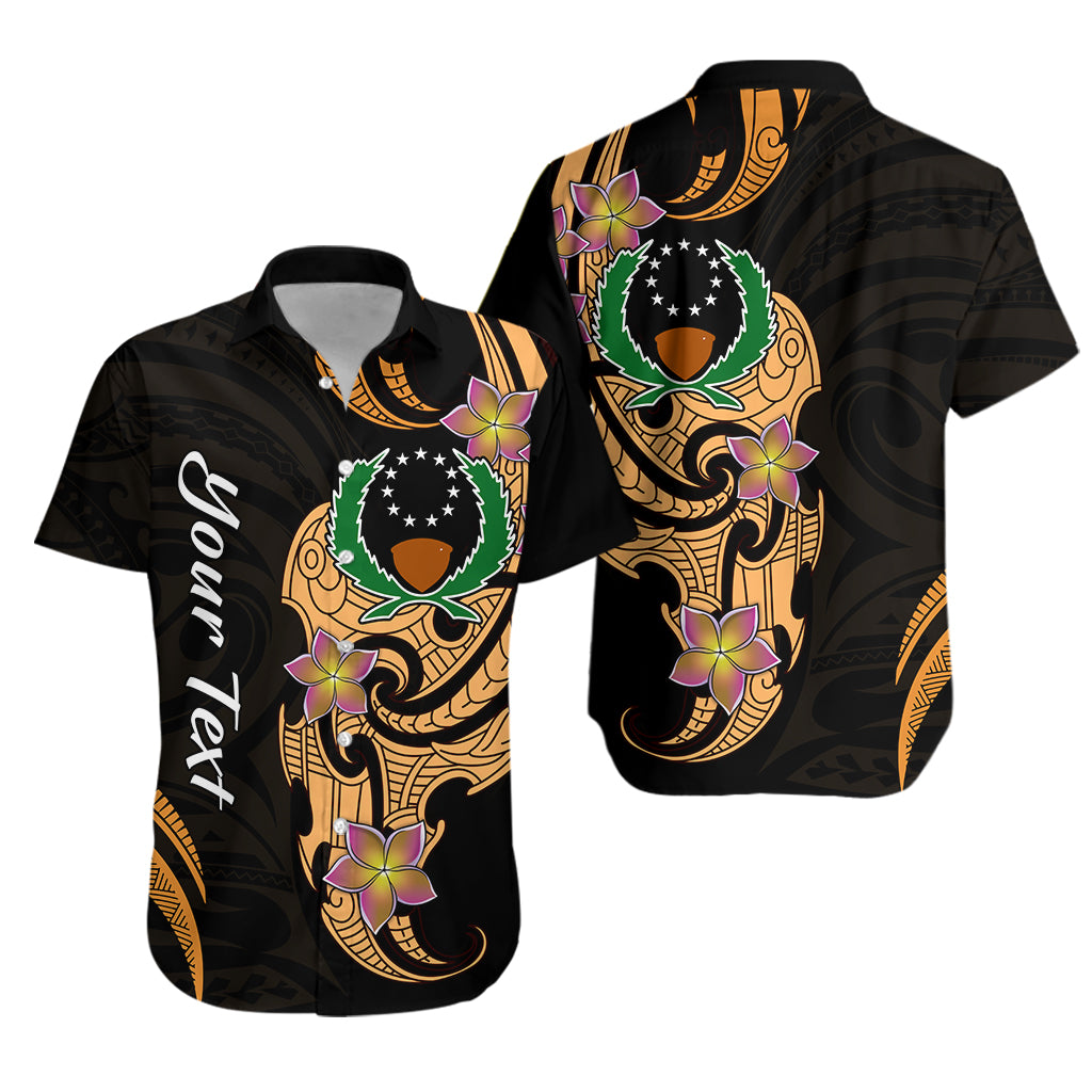 Custom Personalised Pohnpei Simple Hawaiian Shirt Tropical Flowers