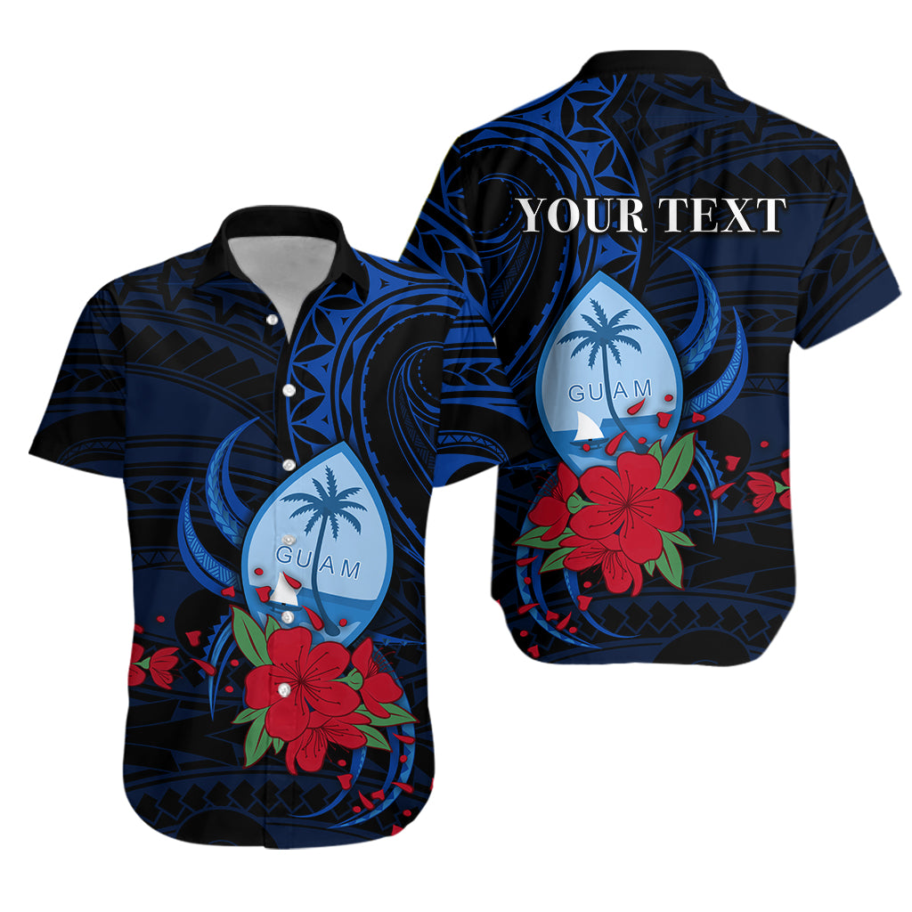 Custom Personalised Guam Hawaiian Shirt Polynesian Flowers
