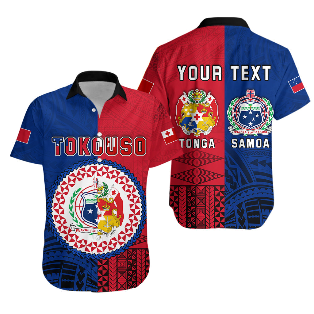 Custom Personalised TokoUso Hawaiian Shirt Tonga and Samoa Together