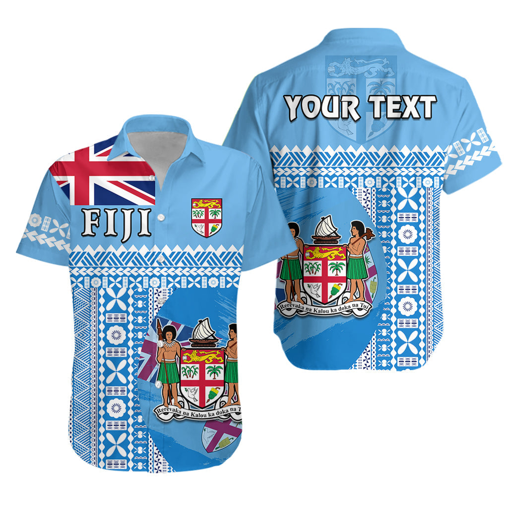 Custom Personalised Fiji Dreamy Hawaiian Shirt Tapa Pattern