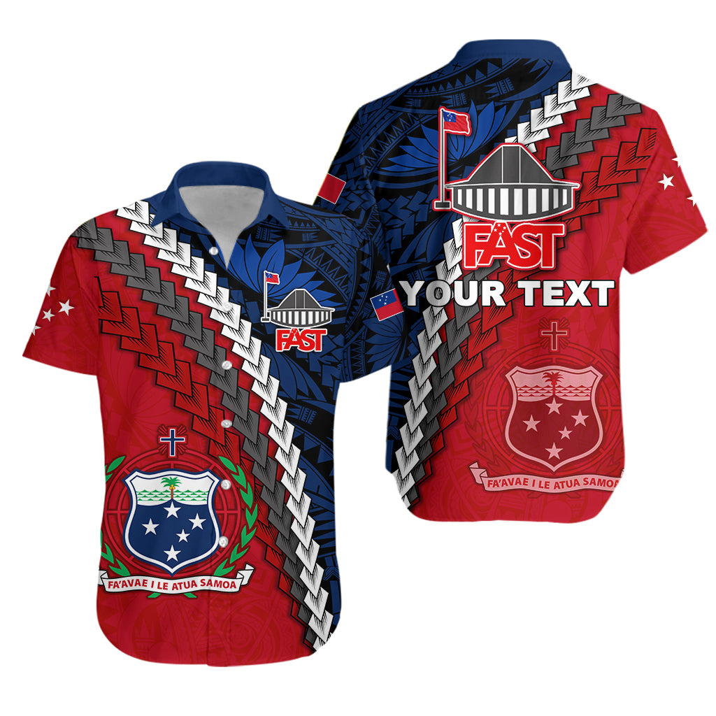 Custom Personalised F.A.S.T Samoa Hawaiian Shirt Polynesian