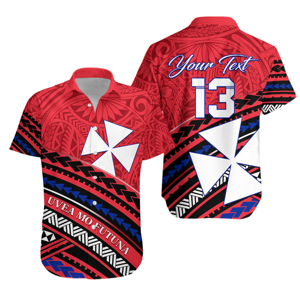 Custom Personalised Wallis and Futuna Hawaiian Shirt Creative Polynesian - Custom Text and Number