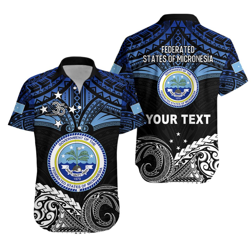 Custom Personalised Federated States of Micronesia Hawaiian Shirt Happy FSM 35th Independence Anniversary