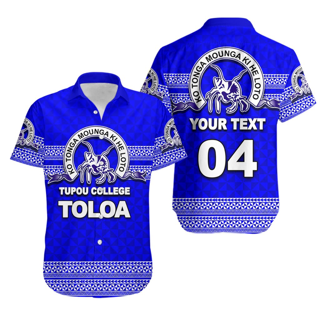 Custom Personalised Tonga Tupou College Toloa Hawaiian Shirt