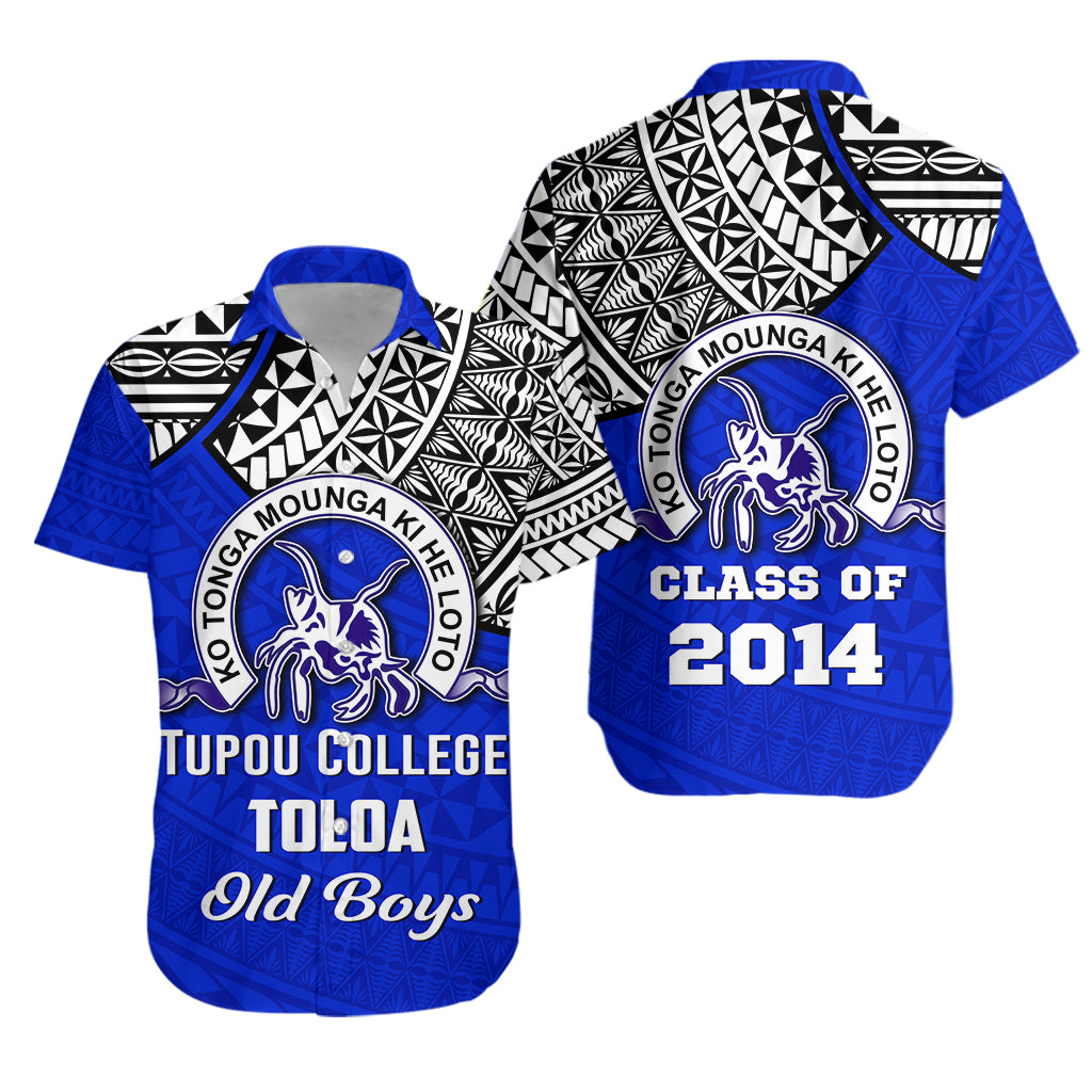 Custom Personalised Tupou College Toloa Old Boys Hawaiian Shirt - Class of Year