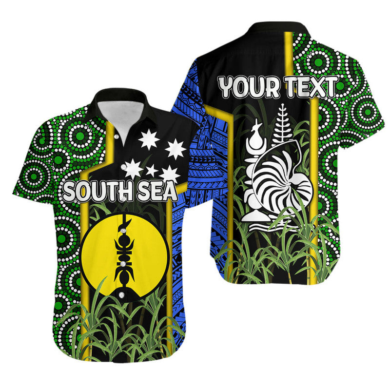 Custom Personalised South Sea Islanders Flag Style Hawaiian Shirt New Caledonia