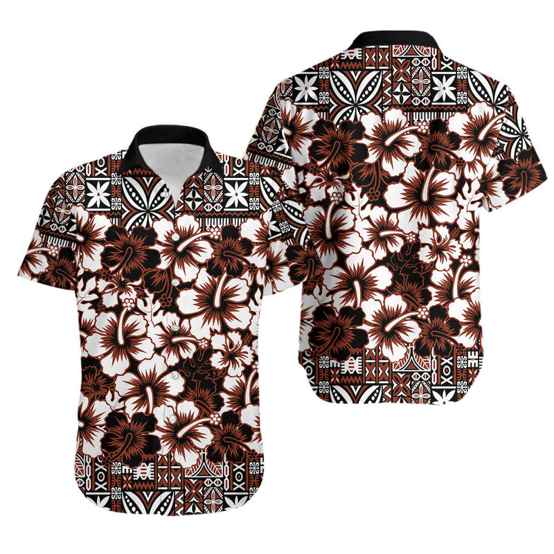 Fiji Hibiscus Festival Hawaiian Shirt Brown