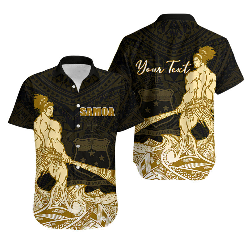 Custom Personalised Samoa Warrior Hawaiian Shirt Polynesian No.3