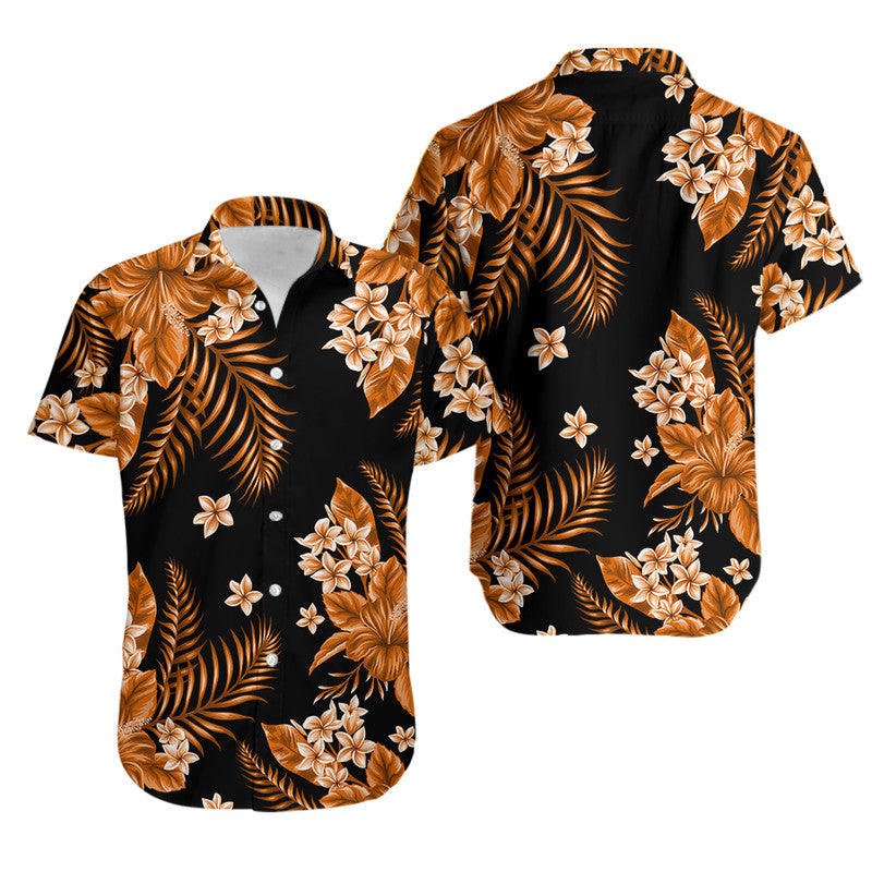 Hawaii Summer Colorful Hawaiian Shirt Orange