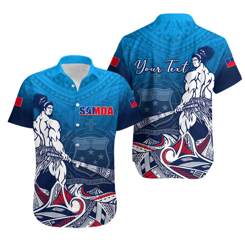 Custom Personalised Samoa Warrior Hawaiian Shirt Polynesian No.1